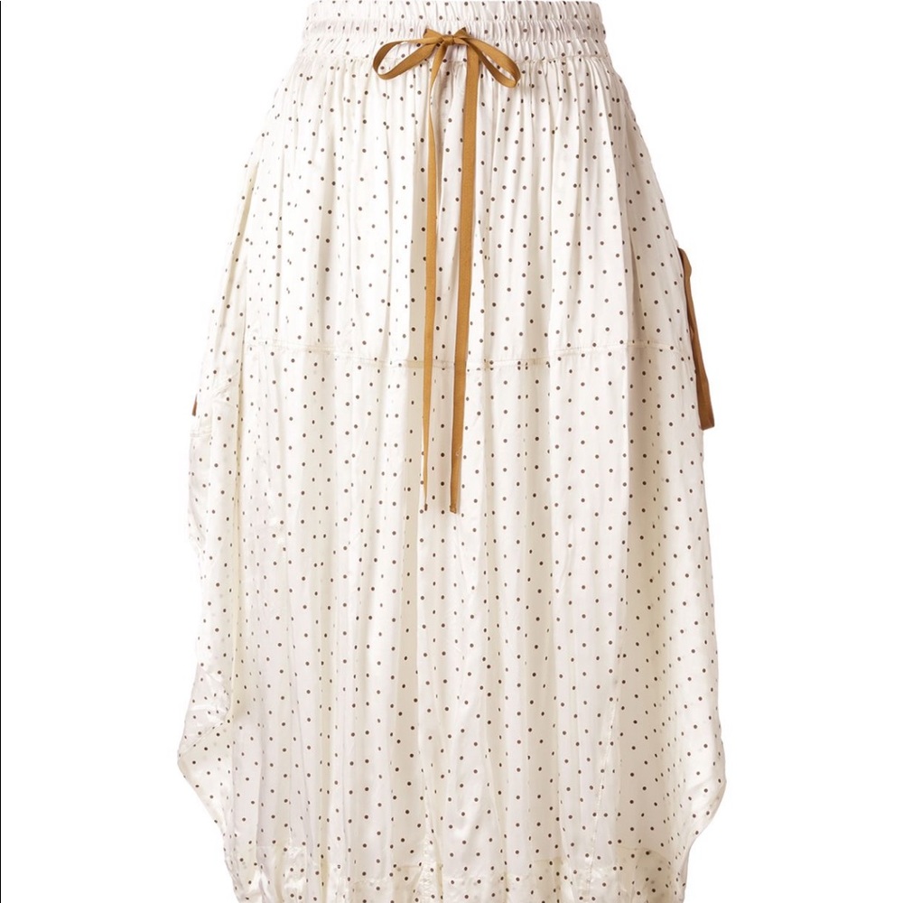 NWT Lee Mathews drawstring dotted skirt